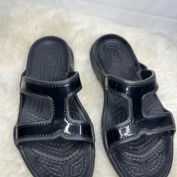 Crocs Black Sandals - Size 9 - Picture 2 of 6